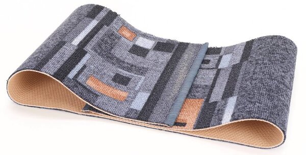 Associated Weavers, Protiskluzový běhoun na míru Bombay 97, šíře 67 cm, šedá, chodba / předsíň