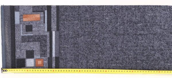 Associated Weavers, Protiskluzový běhoun na míru Bombay 97, šíře 67 cm, šedá, chodba / předsíň