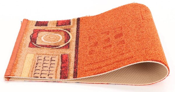 Associated Weavers, Protiskluzový běhoun na míru Jena 84, šíře 67 cm, oranžová, chodba / předsíň