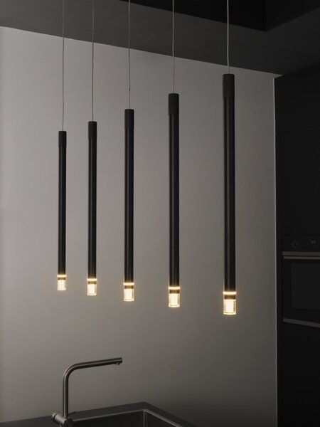 Závěsné svítidlo Decor Flute Pendant, černá, teplá bílá