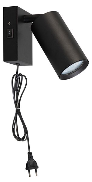 SOLIGHT Nástěnná lampička CELE 1xGU10, černá