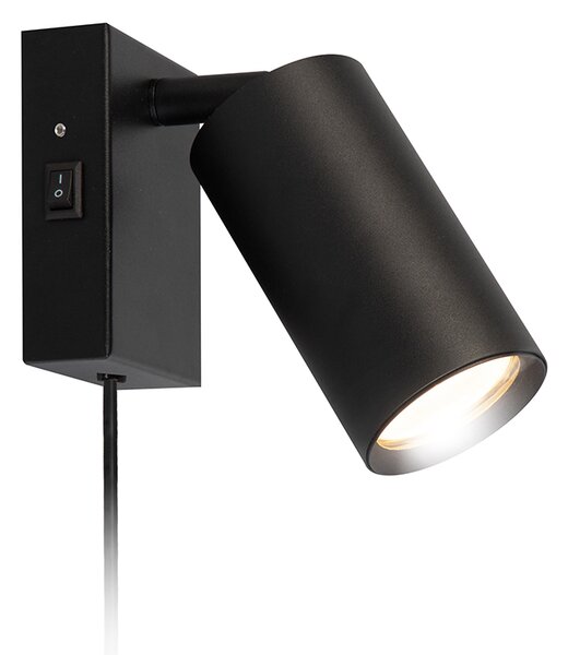 SOLIGHT Nástěnná lampička CELE 1xGU10, černá