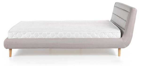 Manželská postel 160 cm Edith (černý jasan) (s roštem)