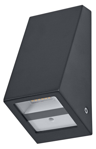 Venkovní svítidlo ENDURA® Style USB nástěnný, šedá, teplá bílá, 105 °