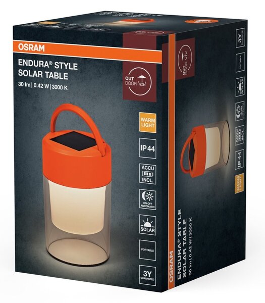 Venkovní svítidlo ENDURA® Style solární stolní, teplá bílá, 170 °