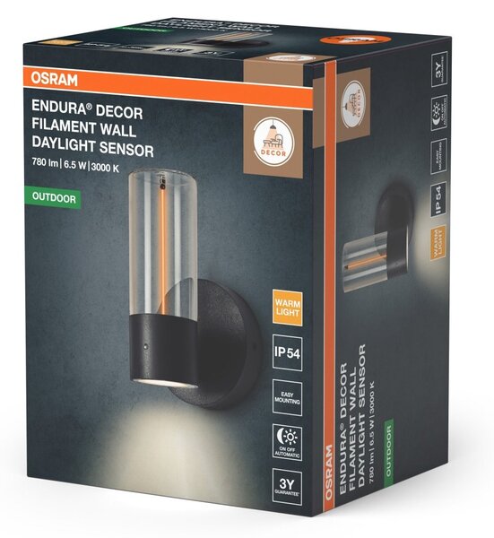 Venkovní svítidlo ENDURA® Decor filament, šedá, teplá bílá