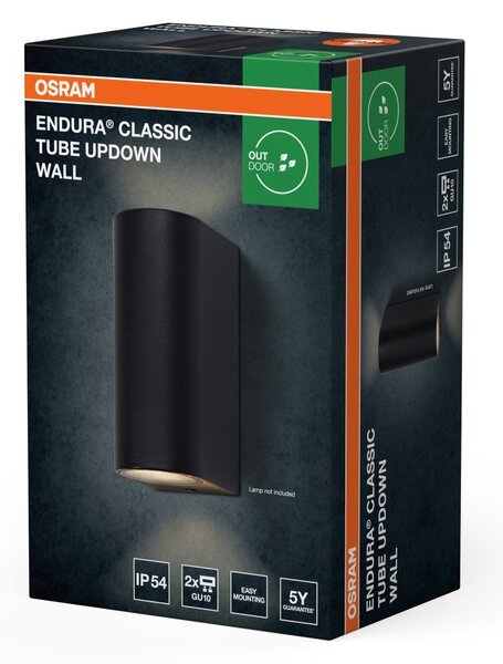 Venkovní svítidlo ENDURA® Classic Tube, šedá, nahoru/dolů