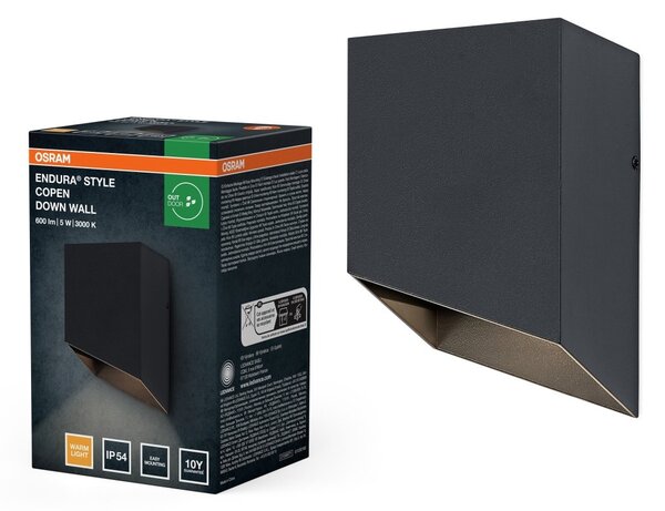 Venkovní svítidlo ENDURA® Style Copen, šedá, teplá bílá