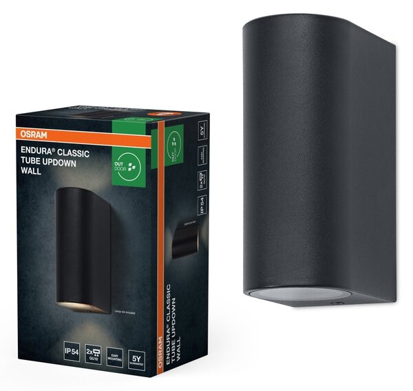 Venkovní svítidlo ENDURA® Classic Tube, šedá, nahoru/dolů