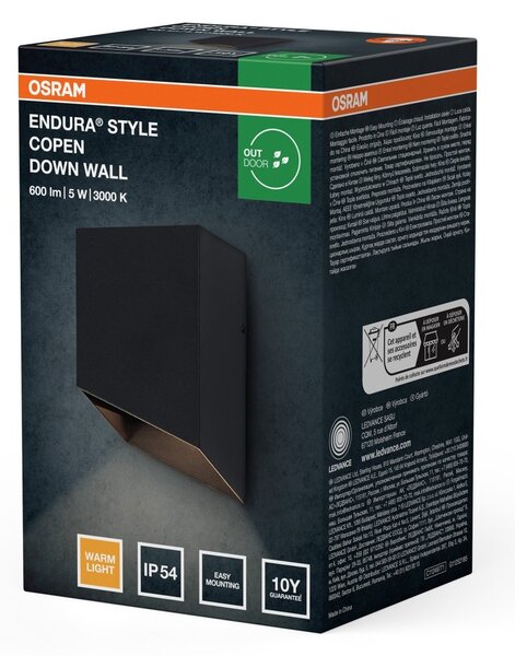 Venkovní svítidlo ENDURA® Style Copen, šedá, teplá bílá