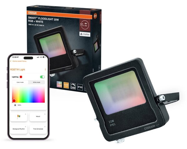 Venkovní reflektor SMART+ MATTER Floodlight 20W, RGBW
