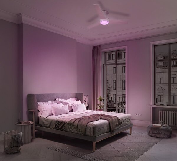 Stropní ventilátor Nordes 1065 mm 38 W, laditelná bílá RGB