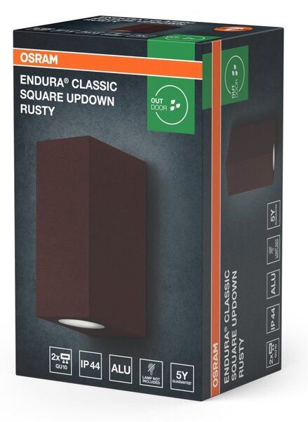 Venkovní svítidlo ENDURA® Classic Square, rezavá