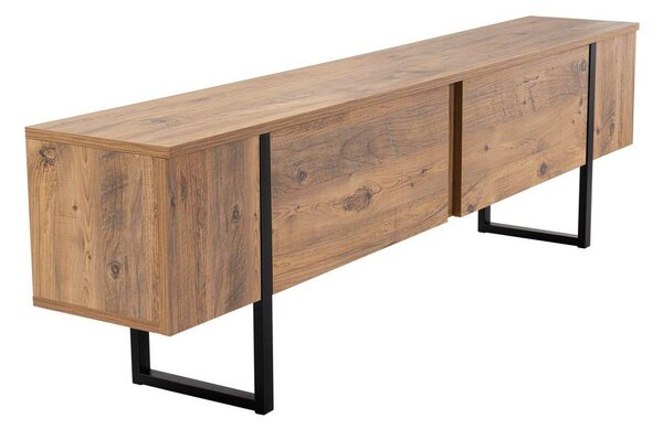 TV stolek v dekoru borovice v přírodní barvě 180x50x29,5 cm Serenity – Kalune Design
