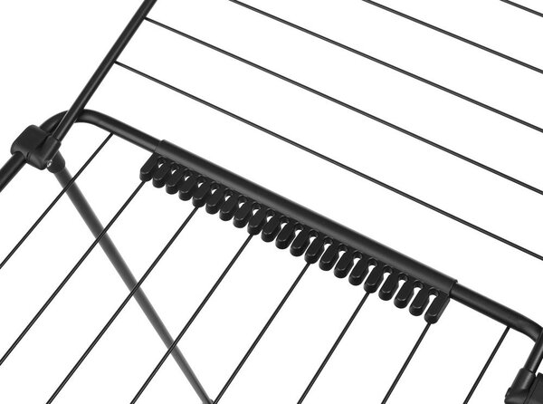 Matně černý sušák na prádlo 18 m HangOn Too – Brabantia