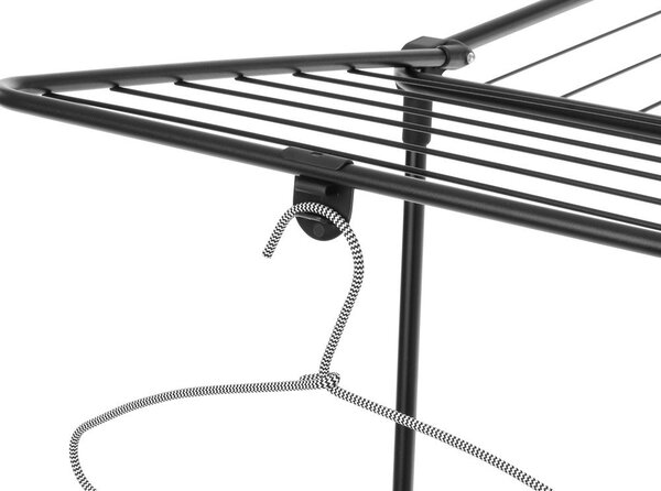 Matně černý sušák na prádlo 18 m HangOn Too – Brabantia