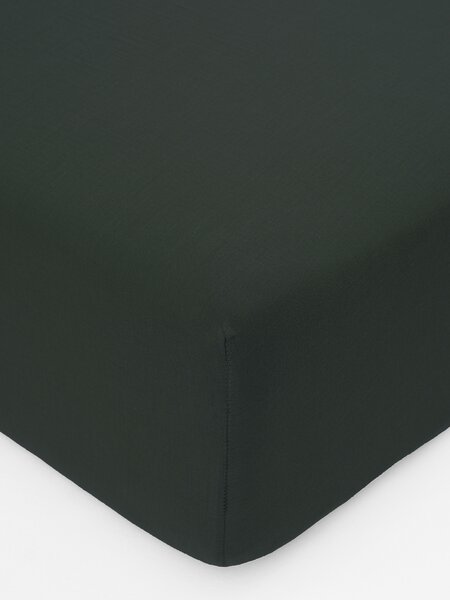 MK Lůžkoviny Mušelínové prostěradlo Alexia 140 x 200 cm - tmavě zelené
