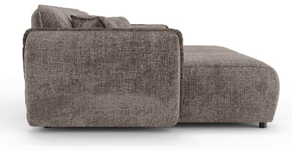 Taupe žinylková pohovka s lenoškou 252 cm Nelia Big – Ropez
