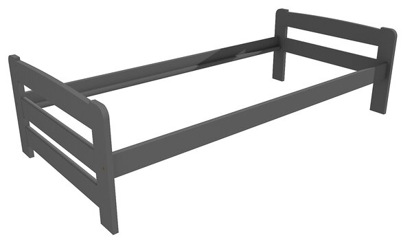 Vomaks Jednolůžková postel VMK009D Rozměr: 100 x 200 cm, Povrchová úprava: netransparentní barva šedá