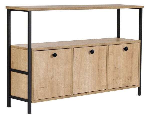 Konzolový stolek v dekoru dubu ve světle přírodní barvě 29,5x120 cm Solace – Kalune Design