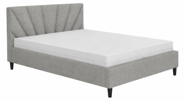 ECOMATRACE Čalouněna postel 140x200 SOLE 11 v béžové barvě s roštem