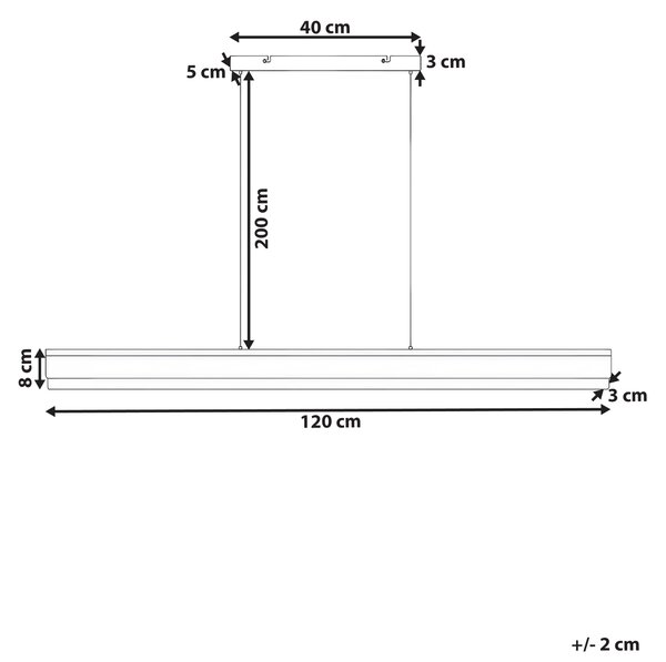 LED závěsná lampa MARA Kov Mátová