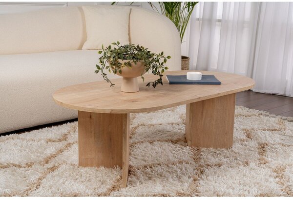 Konferenční stolek v dekoru dubu v přírodní barvě 60x119 cm Sable – Kalune Design