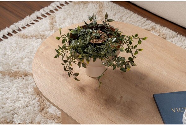 Konferenční stolek v dekoru dubu v přírodní barvě 60x119 cm Sable – Kalune Design