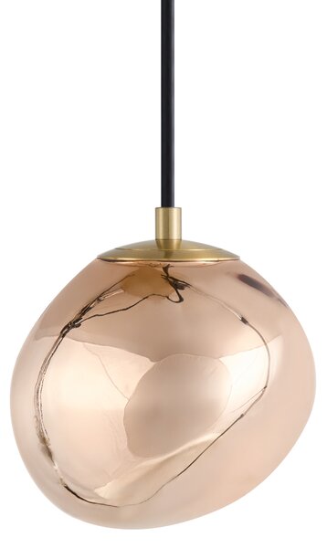 Závěsná lampa se 3 světly TSHUAPA Sklo Pestrá