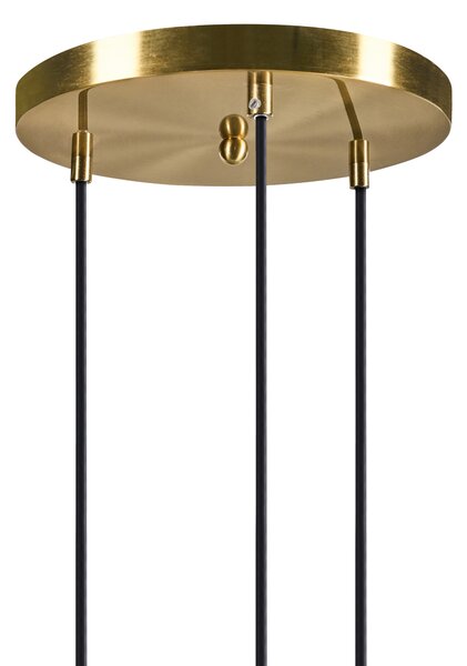 Závěsná lampa se 3 světly TSHUAPA Sklo Pestrá