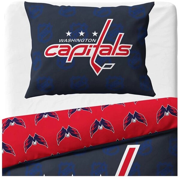 HOKEJOVÉ POVLEČENÍ NHL Washington Capitals Shields 140x200/70x90 cm