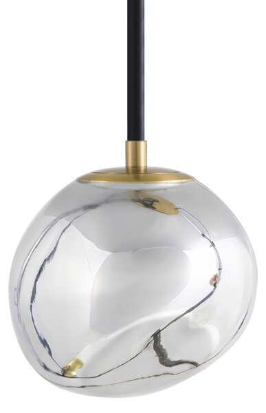 Závěsná lampa se 3 světly TSHUAPA Sklo Pestrá