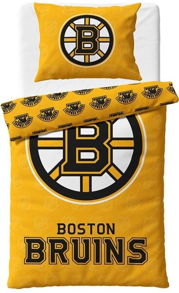 HOKEJOVÉ POVLEČENÍ NHL Boston Bruins Shields 140x200/70x90 cm