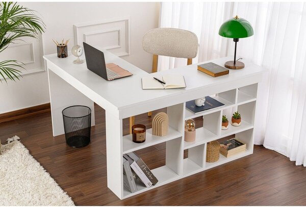 Matný rohový pracovní stůl 120x130 cm Vesper – Kalune Design