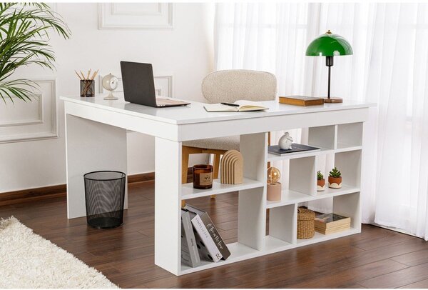Matný rohový pracovní stůl 120x130 cm Vesper – Kalune Design