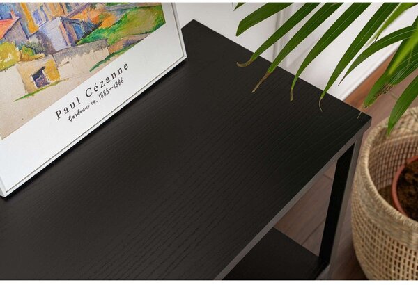 Černý matný konzolový stolek 29,5x120 cm Solace – Kalune Design