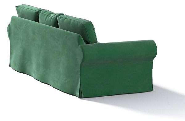 Potah na pohovku IKEA Ektorp 3-místná, nerozkládací barva zelená látka lesklé, sametová