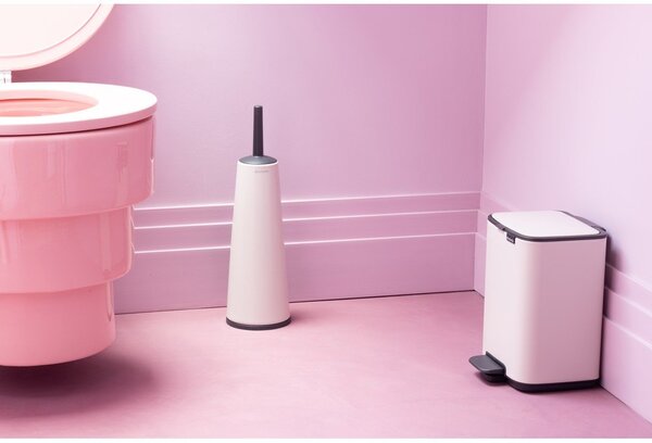 Bílý nášlapný ocelový odpadkový koš 4 l Bo – Brabantia