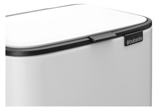 Bílý nášlapný ocelový odpadkový koš 4 l Bo – Brabantia