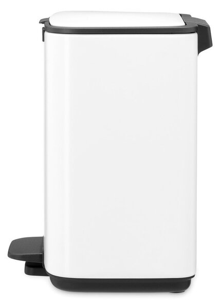 Bílý nášlapný ocelový odpadkový koš 4 l Bo – Brabantia