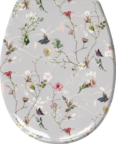 Kleine Wolke Flores záchodové prkénko s pomalým sklápěním bílá 1860148075