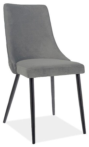 Čalouněná židle LOTKA 1 - černá / šedá