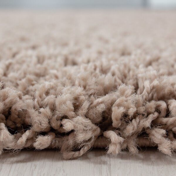 Ayyildiz Kusový koberec Life Shaggy 1500 beige kruh - 120x120 (průměr) kruh cm