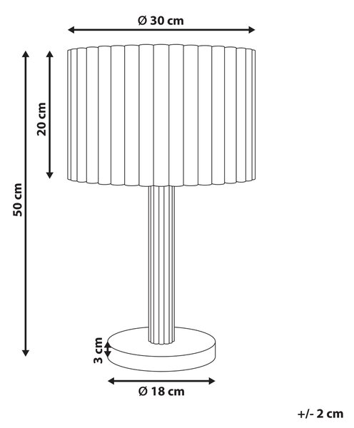 Stolní lampa BELESSA Len Světle béžová