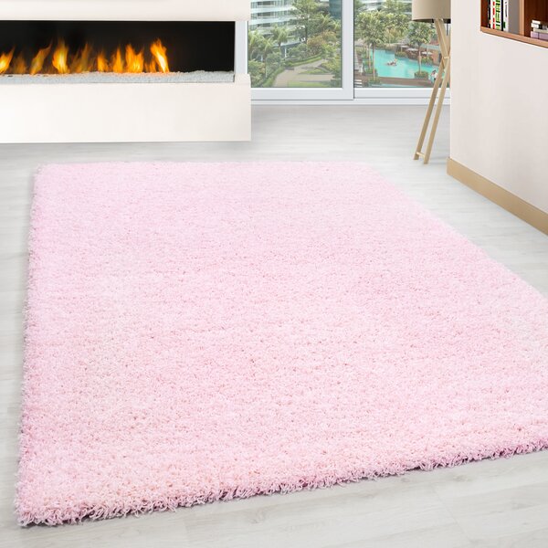 Ayyildiz, Kusový koberec Life Shaggy 1500 pink, 240x340, růžová, ložnice