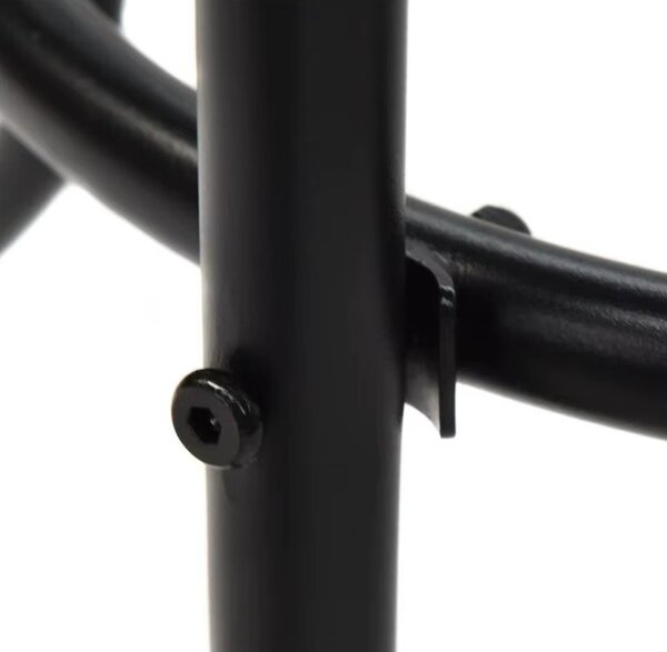 TRENDIE Zahradní stolek se sklem 80 cm kulatý