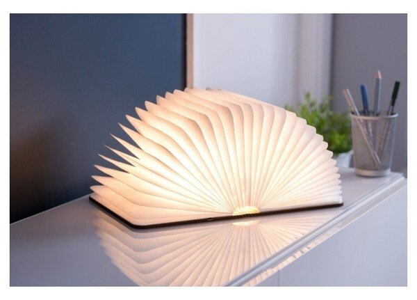 Hnědá světelná dekorace na USB Booklight – Gingko