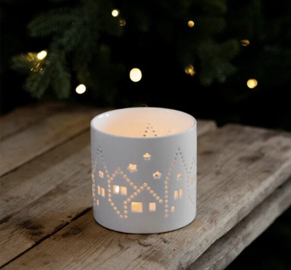 Sögne Home Porcelánový svícen Christmas Town - Medium SGH109
