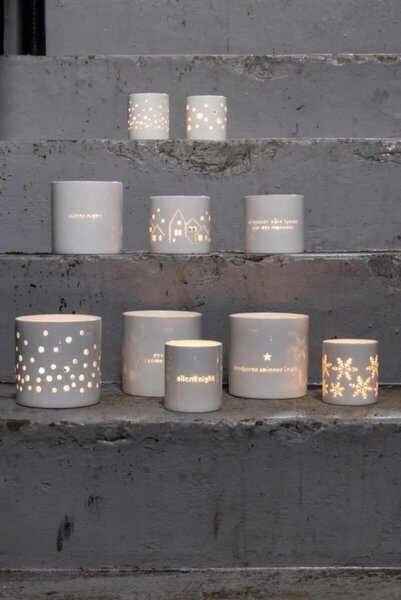 Sögne Home Porcelánový svícen Christmas Snowflake - Small SGH111
