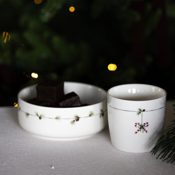 Sögne Home Porcelánová miska Pine Twig - 14 cm SGH112